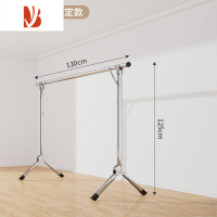 三维工匠折叠晾衣架落地室内家用阳台晾衣杆不锈钢晒被子器伸缩杆晒衣架