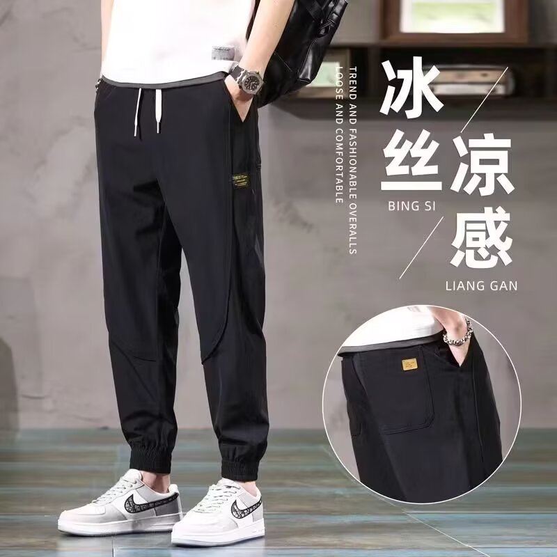 美式水洗黑色春夏季新款修身裤高街牛仔裤男_931
