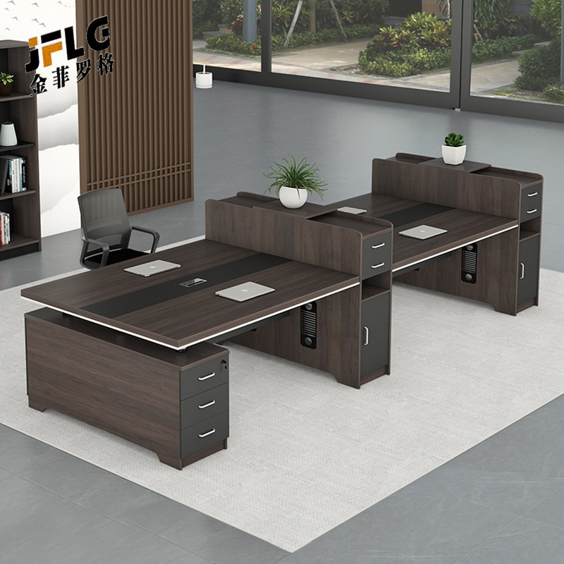 金菲罗格办公桌组合职员桌四人位