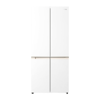 美的出品华凌HR-520WUSPZ雾隐白十字对开门冰箱501升1级能效变频自动除霜净味杀菌