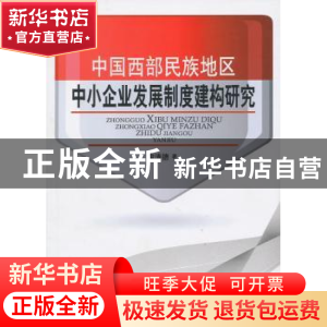正版 中国西部民族地区中小企业发展制度建构研究 陶清德著 人民