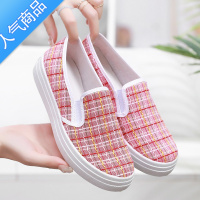 SUNTEK2022春秋新款老北京布鞋女帆布单鞋透气休闲运动鞋软底防滑妈妈鞋