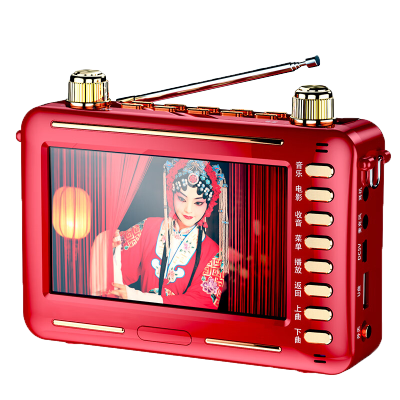 索爱(soaiy)老人唱戏机老年人看戏机广场舞视频机音响带显示屏收音机