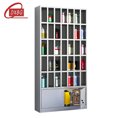 DXBG304不锈钢员工车间多格茶杯放置收纳柜25格水杯柜1800*900*250