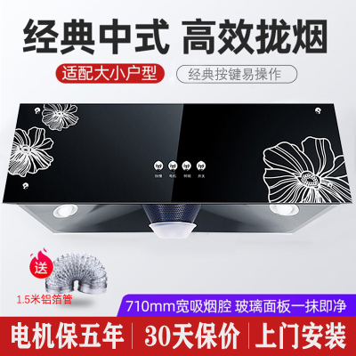 意生(YISHENG)油烟机超薄抽油烟机中式顶吸老式挂壁油烟机180-A1