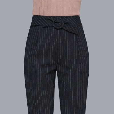 语娄2020春秋季新款哈伦裤女长裤宽松弹力松紧腰西裤修身大码小脚女裤西裤