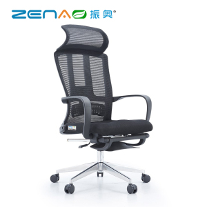 振奥 人体工学办公椅铝合金脚710x500x1170mm 黑色