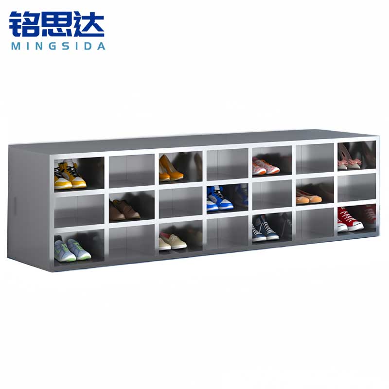 铭思达不锈钢鞋柜双面42格个