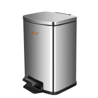 蔚岸不锈钢垃圾桶 脚踩式分类垃圾桶 办公室垃圾桶 带盖厨房垃圾桶WA-FWYT046/个(50L)