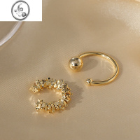 JiMi简约小众不对称耳夹无耳洞女夏季时尚个性2022年新款潮金属耳骨夹