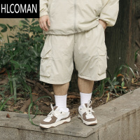 HLCOMANLiiiStore2023夏款UPF50+日系休闲大口袋薄款沙滩短裤男