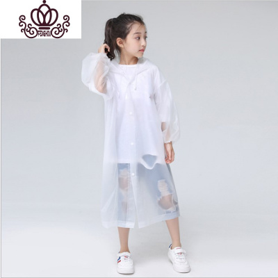 封后非一次性雨衣eva磨砂加厚成人雨衣儿童雨披男女通用户外套装雨衣