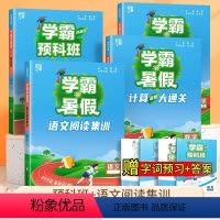 24版[全4本]阅读+课堂笔记+计算(人教)+思维题 三升四 [正版]2024学霸的暑假衔接三升四暑假作业全套三年级下册