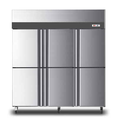 晶贝（Jinbest）六门商用冰柜大容量风冷双温冰箱蛋糕烘焙酒店用冷藏冷冻冰箱无霜冰柜立式点菜展示柜冰柜六开门厨房酒店用