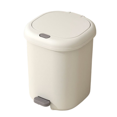 锦创天诚 手按压双开盖垃圾桶密封带盖纸篓 /个