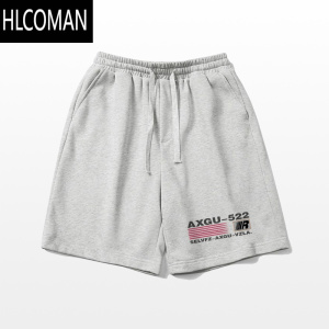 HLCOMAN美式嘻哈潮牌个性印花休闲宽松短裤男款夏季篮球运动百搭五分裤子
