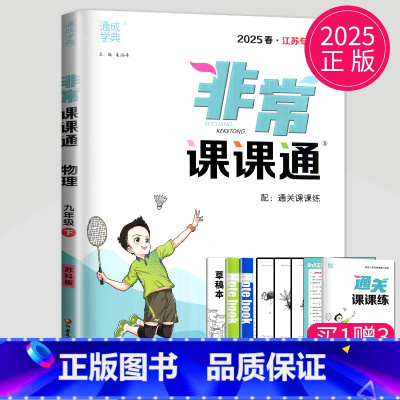 [正版]2025非常课课通九年级下册物理九下苏科版中学教辅9年级同步课时讲解练习册江苏初三下学期教辅资料辅导书苏教版中考