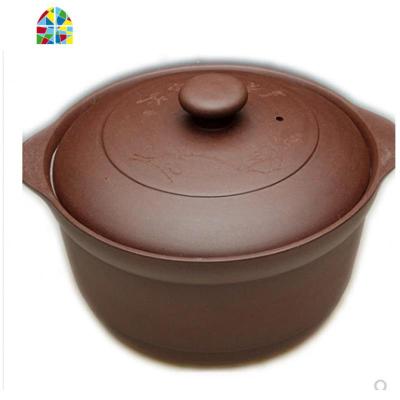 宜兴紫砂锅 煲汤锅 熬粥锅 砂锅炖锅 家用明火燃气可高温 FENGHOU 中号