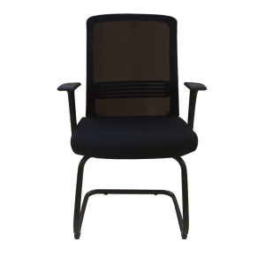 鸿业盛大(HONG YE SHENG DA)FSH-71d办公家具电脑椅弓形椅办公椅会议椅职员椅 黑色 黑色