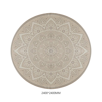 翌嘉YJ40802122 客厅沙发地毯免洗可擦圆形地垫