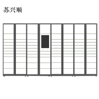 苏兴顺智能快递柜小区快递自提柜派件柜室外寄存柜信报箱储物柜一主三副83格