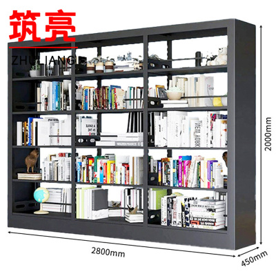 筑亮 书架 双面280*45cm黑 台