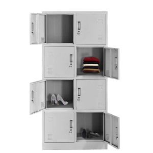东业家具 八门更衣柜员工柜储物柜带锁铁皮柜更衣室衣柜浴室寄存包柜宿舍DY-07G