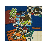 p人化妆包可爱百贴布可定制百折布平板电脑相机收纳神器双面自粘布毛巾