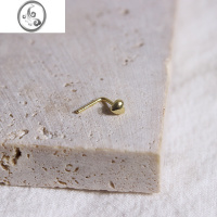 JiMi小耳朵爱心耳钉平底女耳屏钉银银心形耳骨钉软骨多耳洞ins耳蜗钉