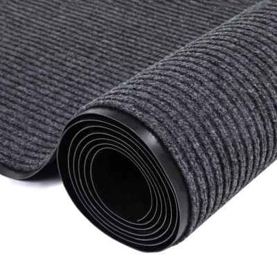 老房太太 双条纹地垫 1.2米宽 pvc防滑底 地垫 脚垫 大红/酒红/灰色 颜色备注 L213/米