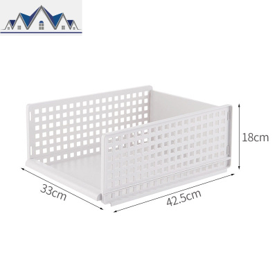 可折叠收纳箱抽屉式塑料衣服整理箱家用玩具收纳筐多层柜子储物柜 三维工匠