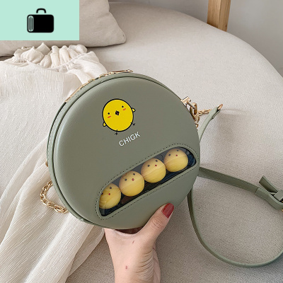 夏季卡通小包包女2019新款韩版可爱少女单肩包时尚百搭斜挎小圆包NEW LAKE女斜挎包
