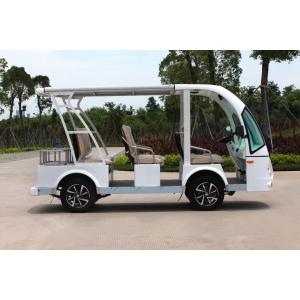 婉晨 电动观光车电动巡逻物业保安四轮车楼盘小区看房车旅游景区观光电瓶车厂家直销8座11座14座电动观光车 三排8座 整车标配 48V