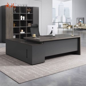 质凡老板桌总裁桌办公室简约现代大班台经理桌主管桌 2000*1800*750mm