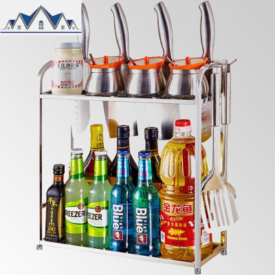 厨房收纳架高瓶调味料架壁挂刀架窗台壁夹缝隙收纳置物架超窄14cm 三维工匠