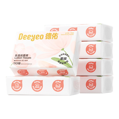 德佑云柔纸110抽*6包*3提干湿两用乳霜10040103