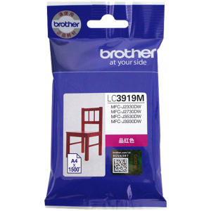 兄弟(brother)原装墨盒 LC3919BKCMY 墨盒适用于J3930DW 3530DW 2330 2730