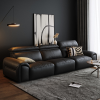 [苏宁家装]真皮沙发高靠背皮艺沙发意式极简-卡尔适雷诺