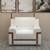 臻远 ZY-SFZH-1 会议沙发茶几组合 布艺会议接待会客商务办公室沙发贵宾沙发 单人位