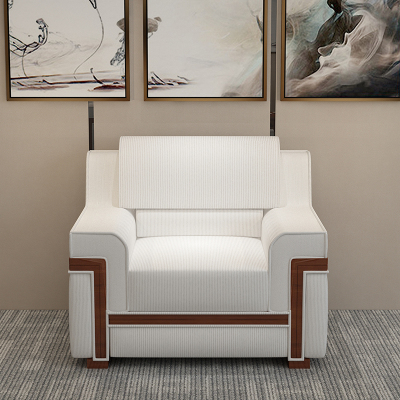 臻远 ZY-SFZH-1 会议沙发茶几组合 布艺会议接待会客商务办公室沙发贵宾沙发 单人位