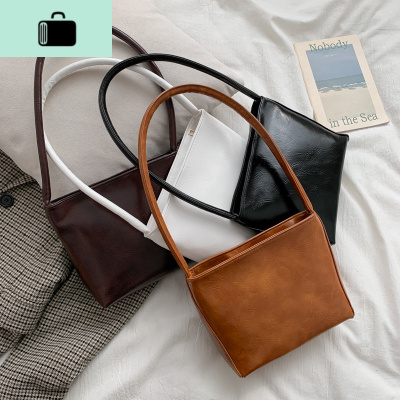 复古港风小包包女包2020新款潮韩版简约时尚腋下包百搭质感单肩包NEW LAKE女士单肩包