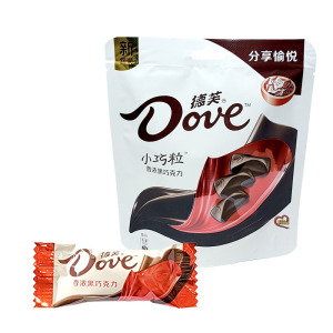 德芙Dove德芙巧克力84g袋装德芙香浓黑巧克力牛奶巧克力奶香白巧克力3款口味可选留言备注