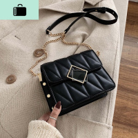 春夏包包女包新款2019百搭链条斜挎包高级感菱格小方包网红小黑包NEW LAKE女斜挎包