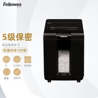 范罗士(Fellowes)100M中大型办公碎纸机4*10mm/手动10张/批量100张/15分钟/23L/手自一体