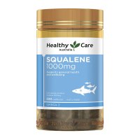Healthy Care 角鲨烯软胶囊 1000mg 200粒 1瓶 心脑健康 用脑过度 澳洲进口