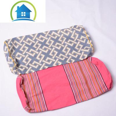 三维工匠老粗布宫廷复古长方枕颈椎枕套拉链式枕套枕皮不含填充物枕兜