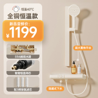 雨虹飞鱼淋浴花洒套装全铜冷热恒温花洒家用卫生间淋浴喷头手持花洒头