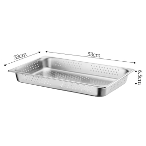 布菲炉内胆自助餐方形冲孔盆 53cm宽33cm,高:6.5cm