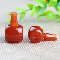 陵固思天然红玛瑙三通佛头diy藏式菩提手串108颗佛珠手链配件材料送女朋友老婆情人节七夕生日礼物