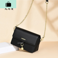 包包2020新款潮夏季女包斜挎包时尚单肩包黑色小方包百搭链条包NEW LAKE女斜挎包